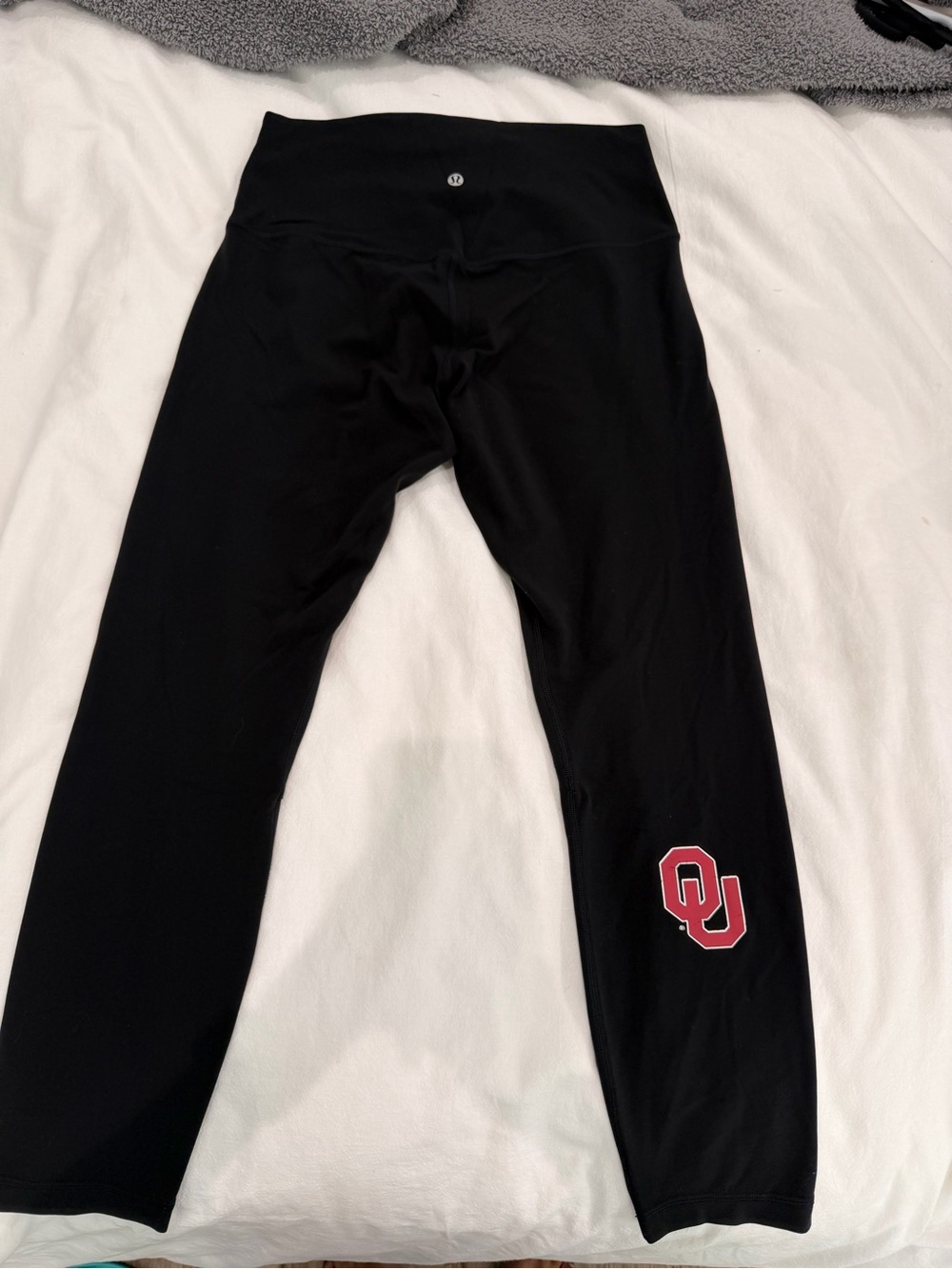 lululemon athletica Black Leggings with Red OU Logo